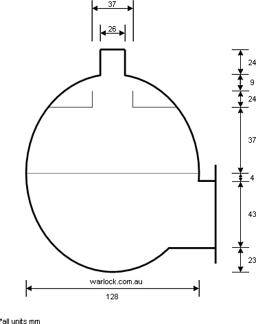 Dimensions for the microwave reactor cavity