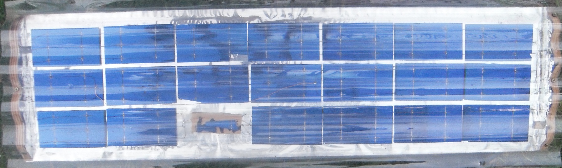 Panel with the damaged cell bypassed